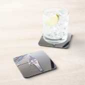 Das Schlachtschiff New Jersey von oben Getränkeuntersetzer (Rechte Seite)