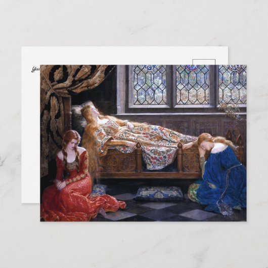 Das Schlafbehagen von John Collier 1921 Postkarte (Vorne/Hinten)