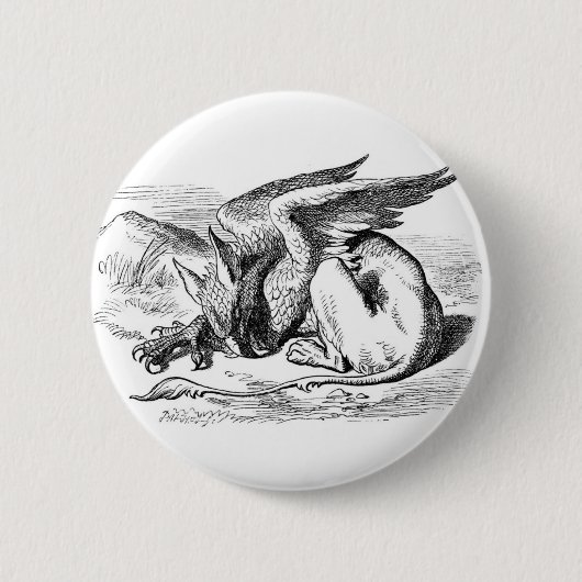 Das Schlafen Gryphon Button (Vorderseite)
