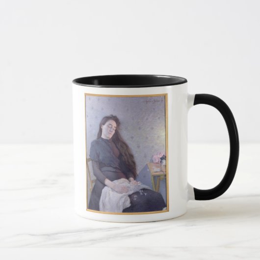 Das schlafende Blumen-Mädchen, 1892 Tasse (Rechts)