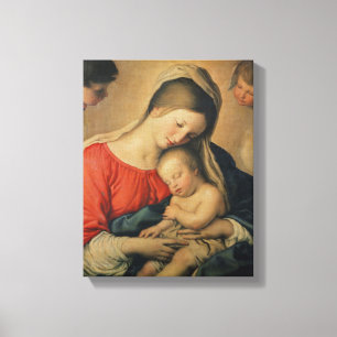 Das schlafende Christus-Kind (Öl auf Leinwand) Leinwanddruck