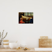 Das schlafende Schönheitsöl auf der Leinwand Poster (Küche)