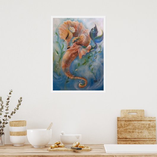 Das schläfrige Meerpferd Poster (Küche)
