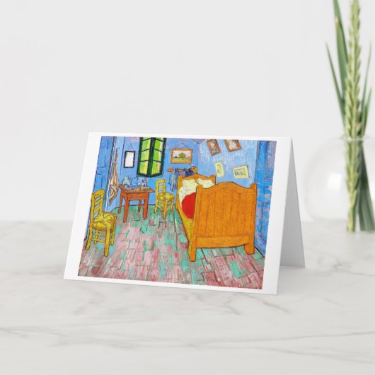 Das Schlafzimmer, Van Gogh Karte (Vorderseite)