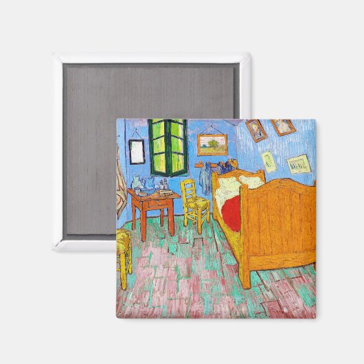 Das Schlafzimmer, Van Gogh Magnet (Vorderseite/Rückseite)