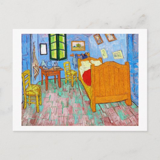 Das Schlafzimmer, Van Gogh Postkarte (Vorderseite)