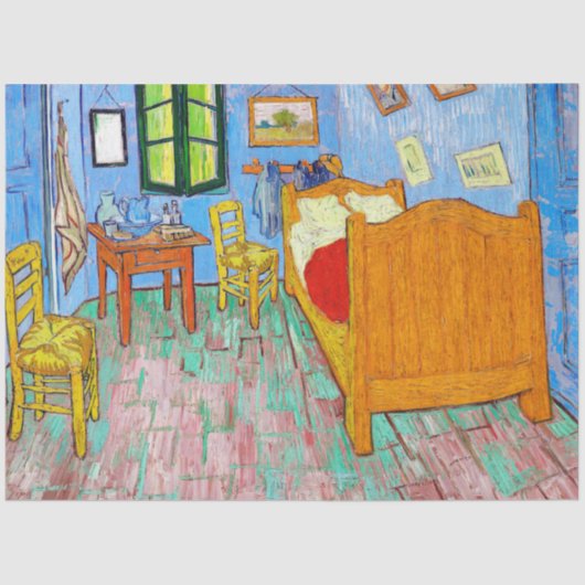 Das Schlafzimmer, Van Gogh Seidenpapier (Vorderseite)