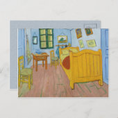 Das Schlafzimmer, Vincent van Gogh Post-Impression Postkarte (Vorne/Hinten)