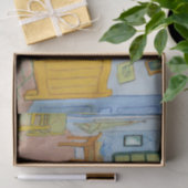 Das Schlafzimmer, Vincent van Gogh Post-Impression Seidenpapier (Geschenk)