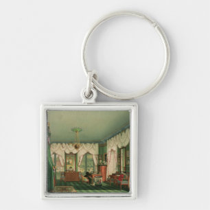 Das Schlafzimmer von Elizabeth von Bayern Schlüsselanhänger