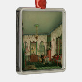 Das Schlafzimmer von Elizabeth von Bayern Silbernes Ornament (Rechts)