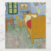 Das Schlafzimmer von Van Gogh Weinetikett (Einzelnes Label)