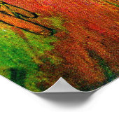 Das Schlafzimmer von Vincent Van Gogh in Arles Poster (Ecke)