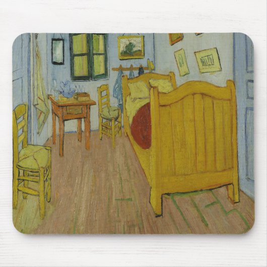 Das Schlafzimmer von Vincent van Gogh Mousepad (Vorne)