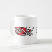 Das Schlagen fährt fort, bis Moral verbessert Kaffeetasse (Vorderseite Links)