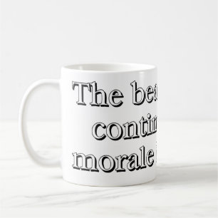 "Das Schlagen fährt fort, bis Moral verbessert " Kaffeetasse