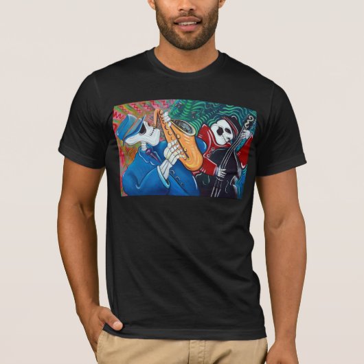 Das schlechte Blues-Knochen-Band T-Shirt (Vorderseite)