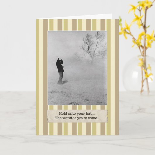 Das schlechteste ist, schon zu kommen! karte (Gelbe Blume)