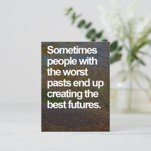 Das schlechteste Zitat der Vergangenheit Postkarte (Stehend Vorderseite)