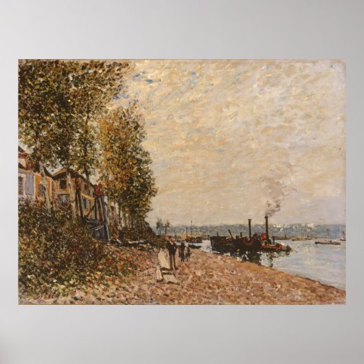 Das Schleppboot, das Loing in Saint-Mammès (1883) Poster (Vorne)