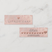 Das schlichte, minimalistisch-goldene Marmorherz d Treuekarte (Vorne/Hinten)