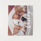 Das schlichte moderne Design des Hauses trägt sein Wandteppich (Vorderseite)