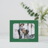 Das schlichte, moderne und saubere Weihnachtsfest Postkarte (Stehend Vorderseite)