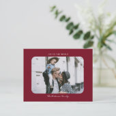 Das schlichte, moderne und saubere Weihnachtsfest Postkarte (Stehend Vorderseite)