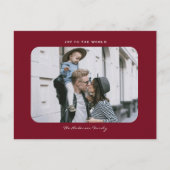 Das schlichte, moderne und saubere Weihnachtsfest  Postkarte (Vorderseite)