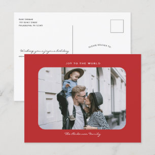 Das schlichte, moderne und saubere Weihnachtsfest  Postkarte