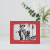 Das schlichte, moderne und saubere Weihnachtsfest Postkarte (Stehend Vorderseite)