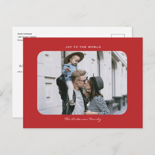 Das schlichte, moderne und saubere Weihnachtsfest  Postkarte (Vorne/Hinten)