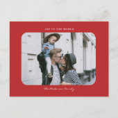 Das schlichte, moderne und saubere Weihnachtsfest Postkarte (Vorderseite)