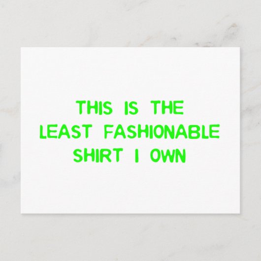 Das schlichte Shirt, das ich besitze Postkarte (Vorderseite)