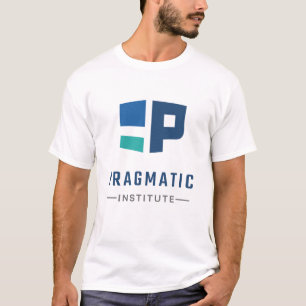 Das schlichte weiße T-Stück der pragmatischen T-Shirt