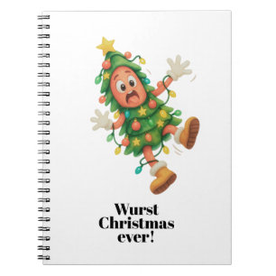 Das schlimmste Weihnachten ever! Lustige Salami Notizblock