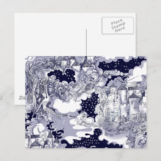 Das Schloss am Meer Postkarte (Vorne/Hinten)