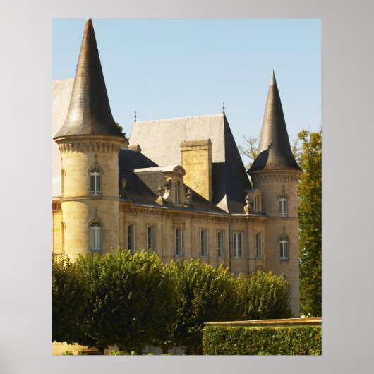Das Schloss Baron Pichon Longueville in Poster (Vorne)