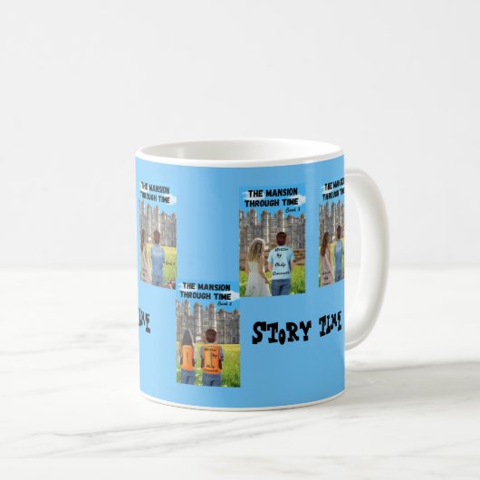 Das Schloss durch das Zeitbuch Kaffeetasse (VorderseiteRechts)