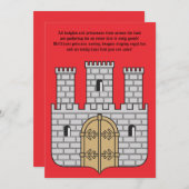 Das Schloss Einladung (Vorne/Hinten)