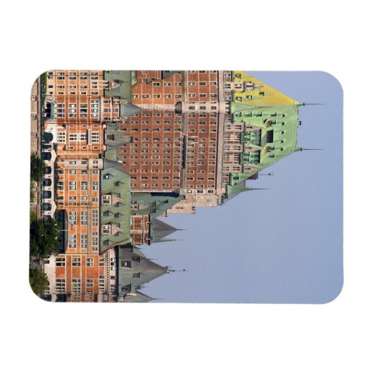 Das Schloss Frontenac in Quebec City, Kanada. Magnet (Horizontal)