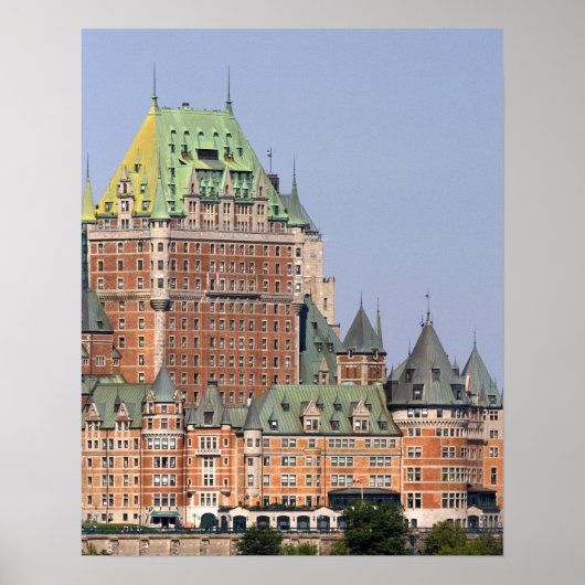 Das Schloss Frontenac in Quebec City, Kanada. Poster (Vorne)