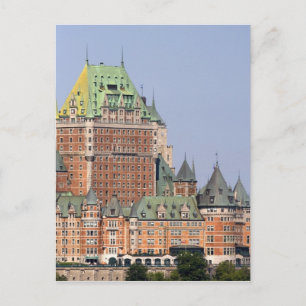 Das Schloss Frontenac in Quebec City, Kanada. Postkarte
