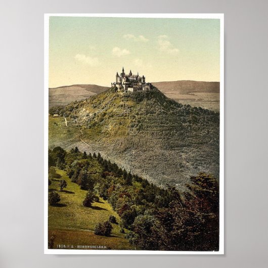 Das Schloss Hohenzollern, Deutschland selten Fotoc Poster (Vorne)