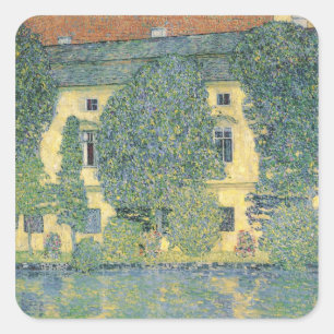 Das Schloss Kammer auf dem Attersee III, 1910 Quadratischer Aufkleber