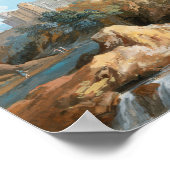 Das Schloss Orsini | Giovanni Battista Busiri Poster (Ecke)