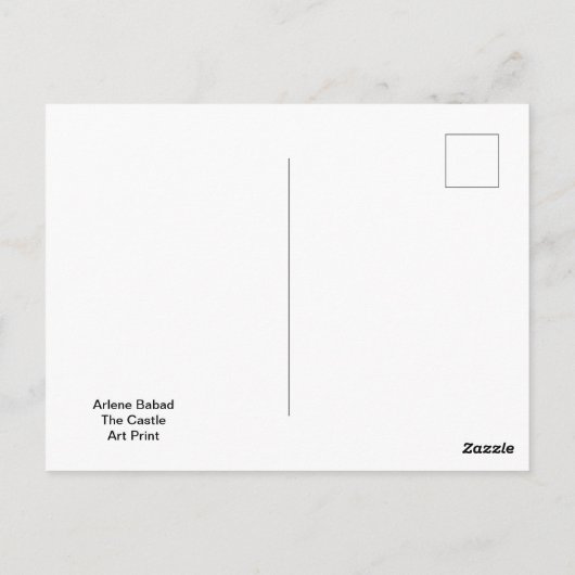 Das Schloss, Postkarte (Rückseite)