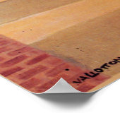 Das Schloss und der Ort Andelys Poster (Ecke)