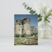 Das Schloss von Angers, fertig gestellt 1238 Postkarte (Stehend Vorderseite)
