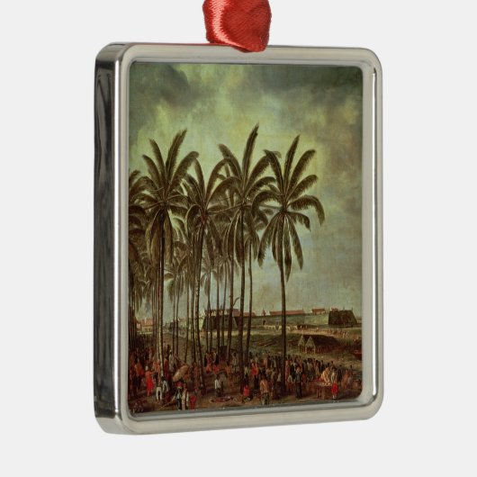 Das Schloss von Batavia, gesehen von Kali Besar Ornament Aus Metall (Rechts)